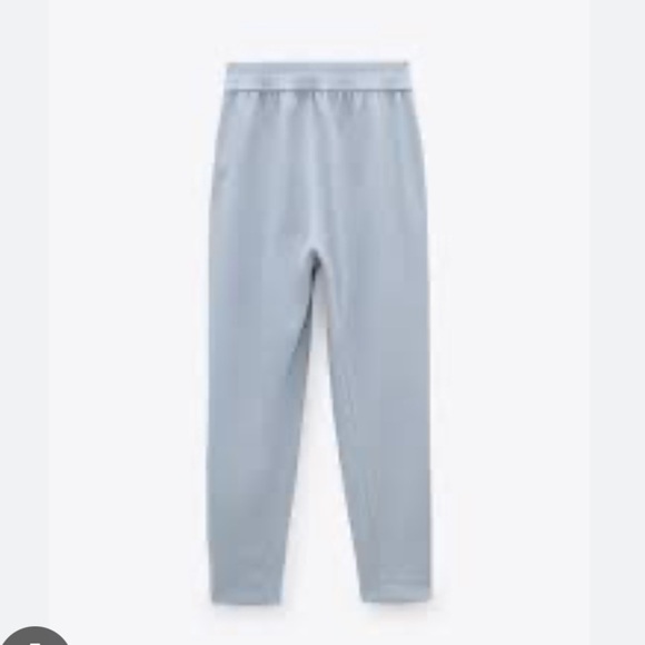 2/25 Zara Jogging Pants Dressy Trousers New Light Grey joggers - Picture 1 of 7